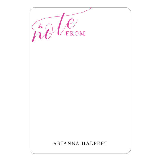 A Note From Petite Flat Note Cards